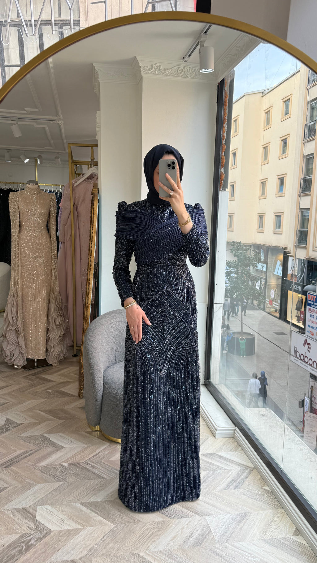 HELEN UZUN LACİVERT - KİRALAMA